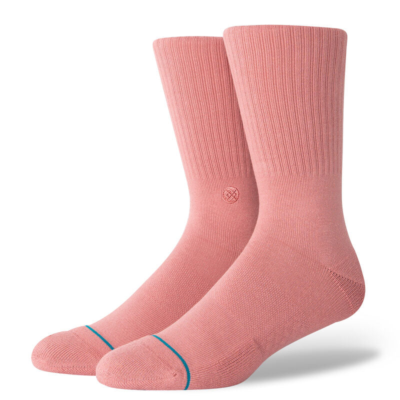Stance mens Icon Solid Color Cotton Crew Socks
