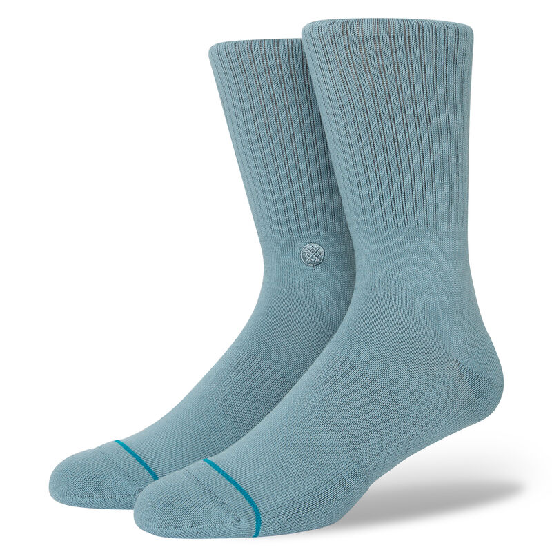 Stance mens Icon Solid Color Cotton Crew Socks
